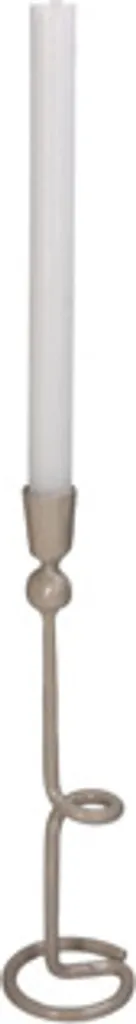 Chandelier moderne en métal beige 30cm | Lot de 2 supports bougies