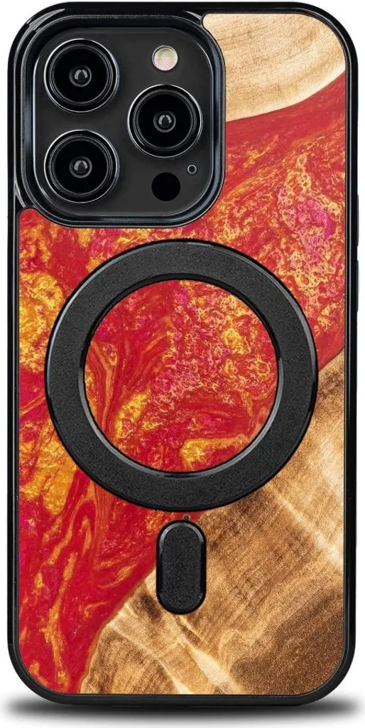 Custodia Bewood Unique iPhone 15 Pro Paris Neons MagSafe | Vero Legno