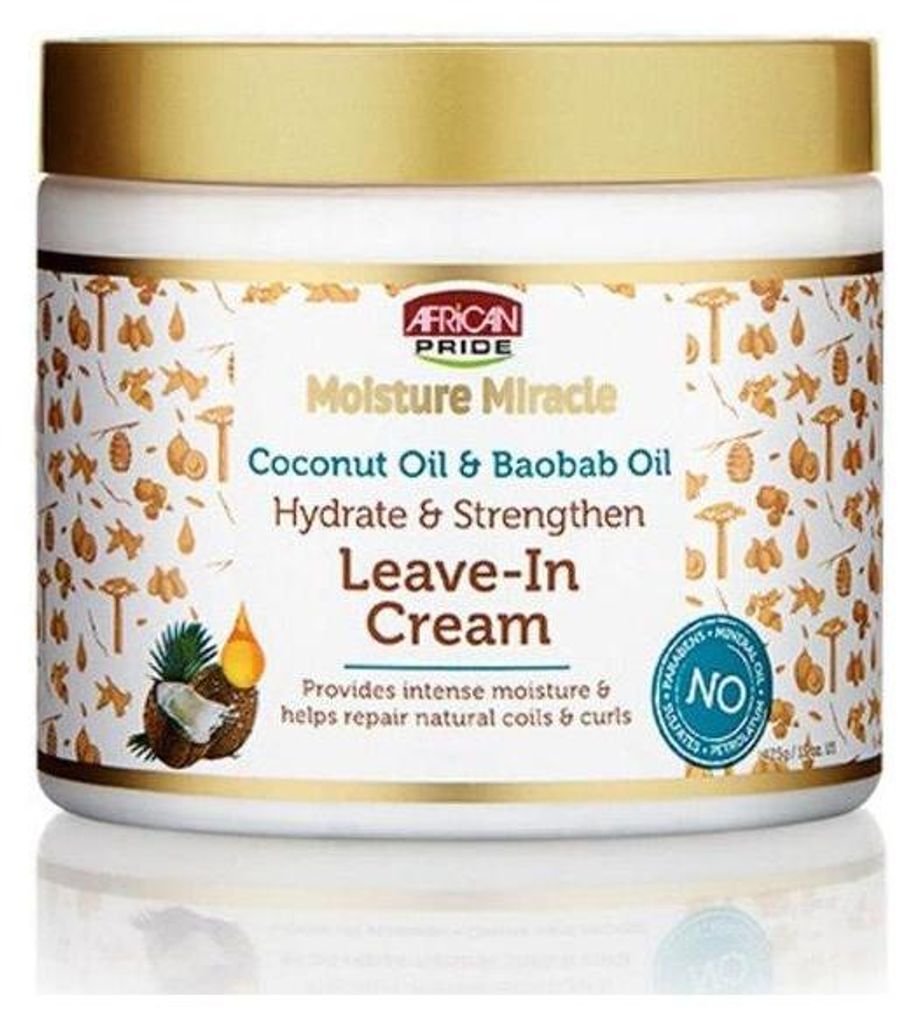 African Pride Moisture Miracle Kokosnuss und Produktbild 