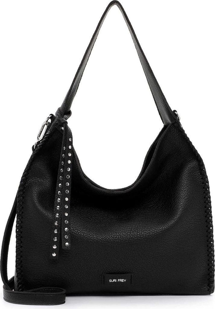 SURI FREY Schultertasche Franzy Hobo Bag Black schwarz