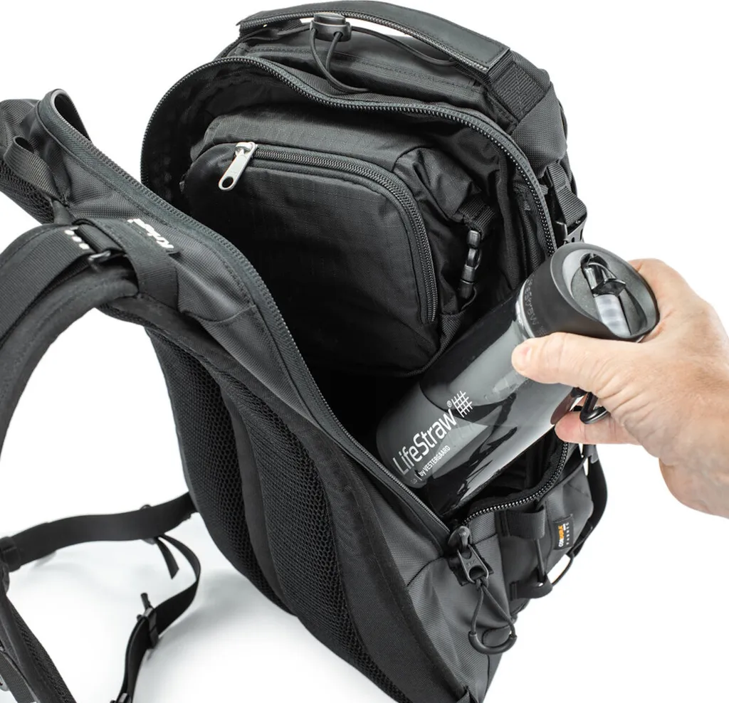 Sac à dos moto imperméable Kriega Trail 18 noir avec compartiment étanche - 4