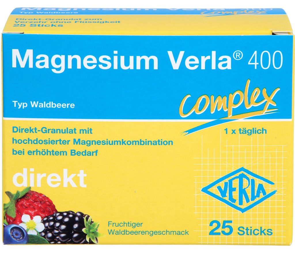 Magnesium Verla 400 Complex Direk granulki o owocowym smaku Zdjęcie produktu 