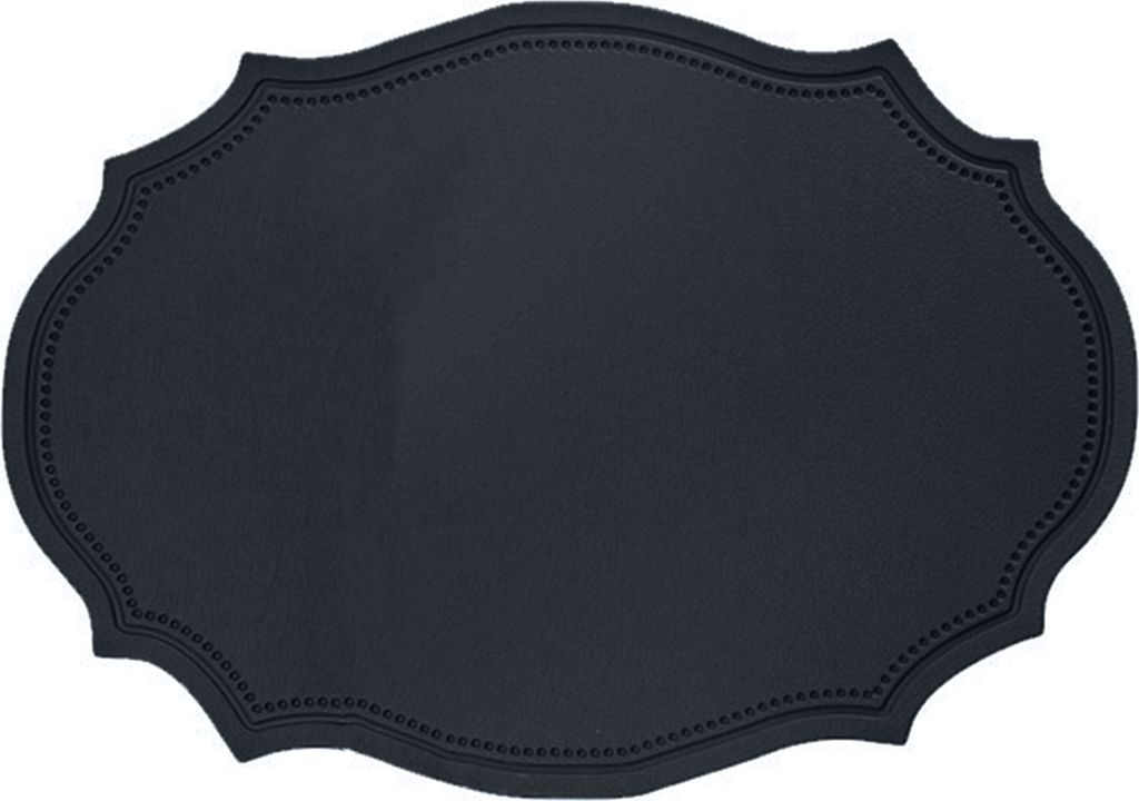 Tischplacemat wiederverwendbar leicht zu reinigen wasserdichte Anti-Scenen-Esszimmer Küchenisolierung Pad Home Decor für Geschenk-Schwarz