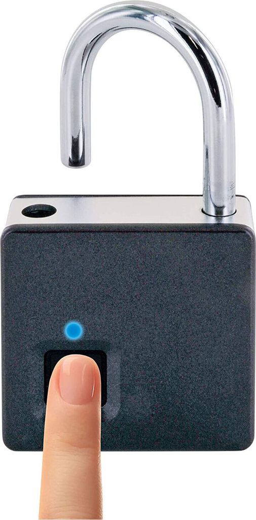 Schwaiger Fingerprint Schloss m. Stahlbügel + Produktbild 3
