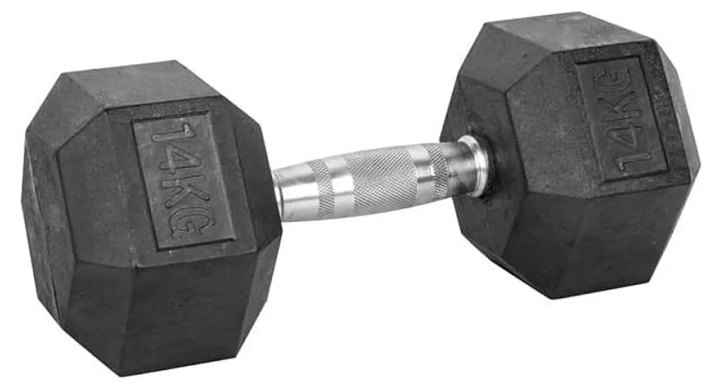 Poids de musculation 14 kg Hexsteel Insportline - Haltère de fitness pro
