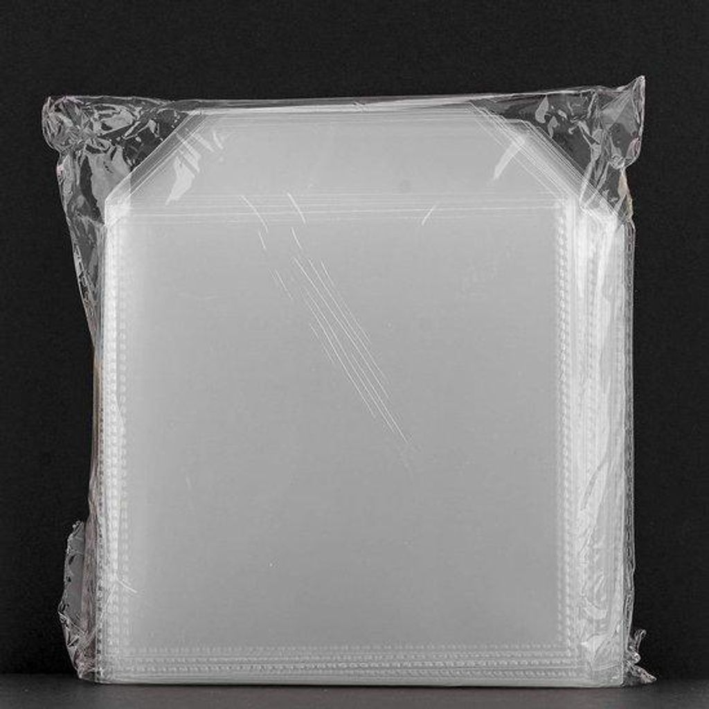 Transparente CD-Verpackungsschutzfolie, 120 Micron, Klapphülle