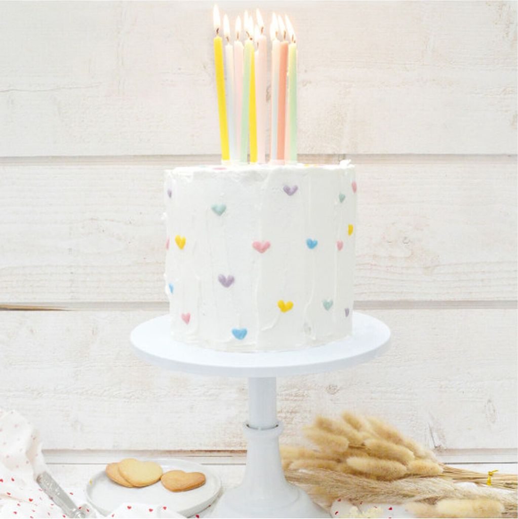 ScrapCooking - 12x Lange Kerzen Pastell 12 cm - Geburtstagskerzen fur Torten, Geburtstag - Geburtstagsdeko XXL Pastellkerzen Kinder & Erwachsene, G...