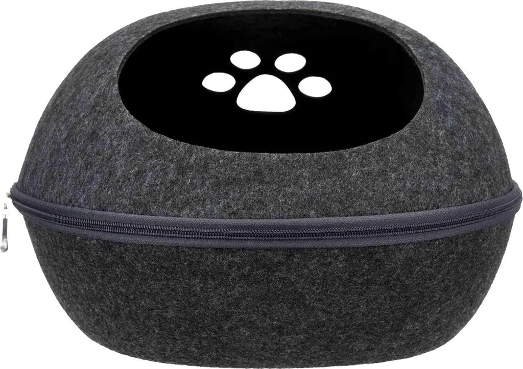 Maison pour chat Liva - Grotte de feutre pour le repos et le jeu