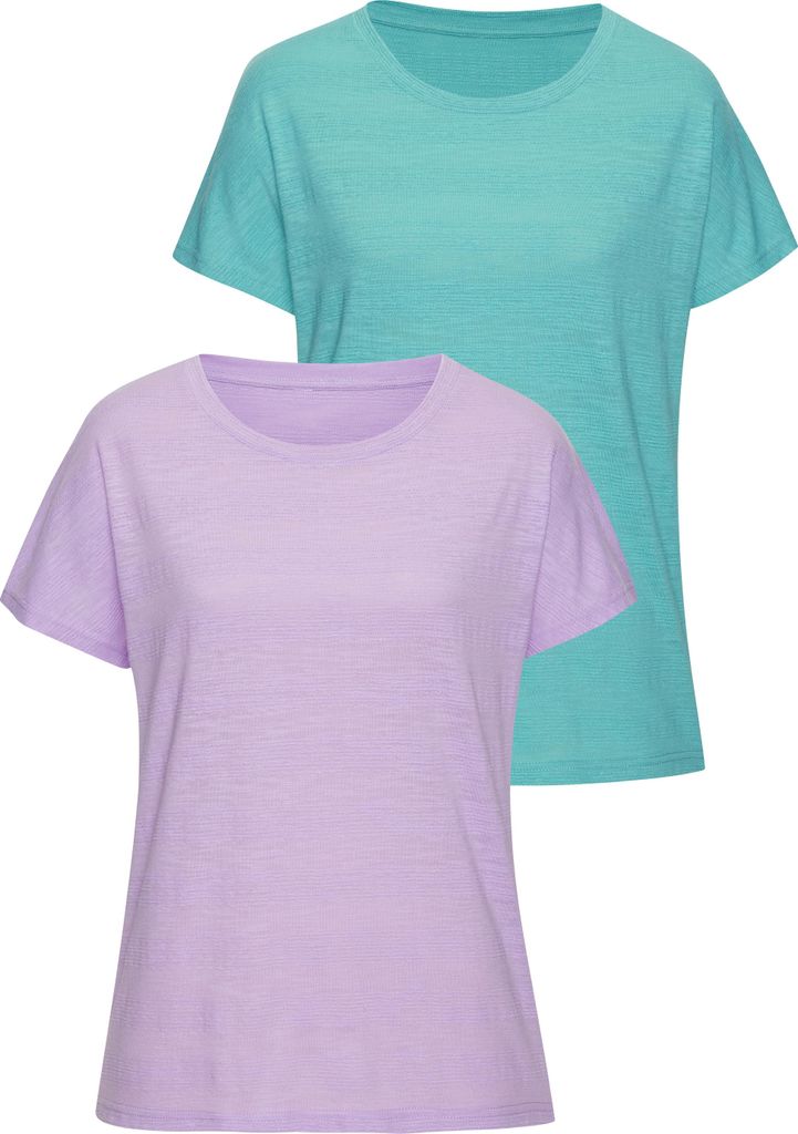 VIVANCE T-Shirt flieder, türkis Größe 44/46