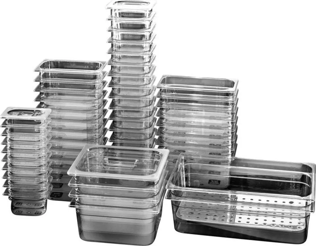 Contenitore Gastronorm GN 1/4 Policarbonato 100mm | Alta Resistenza