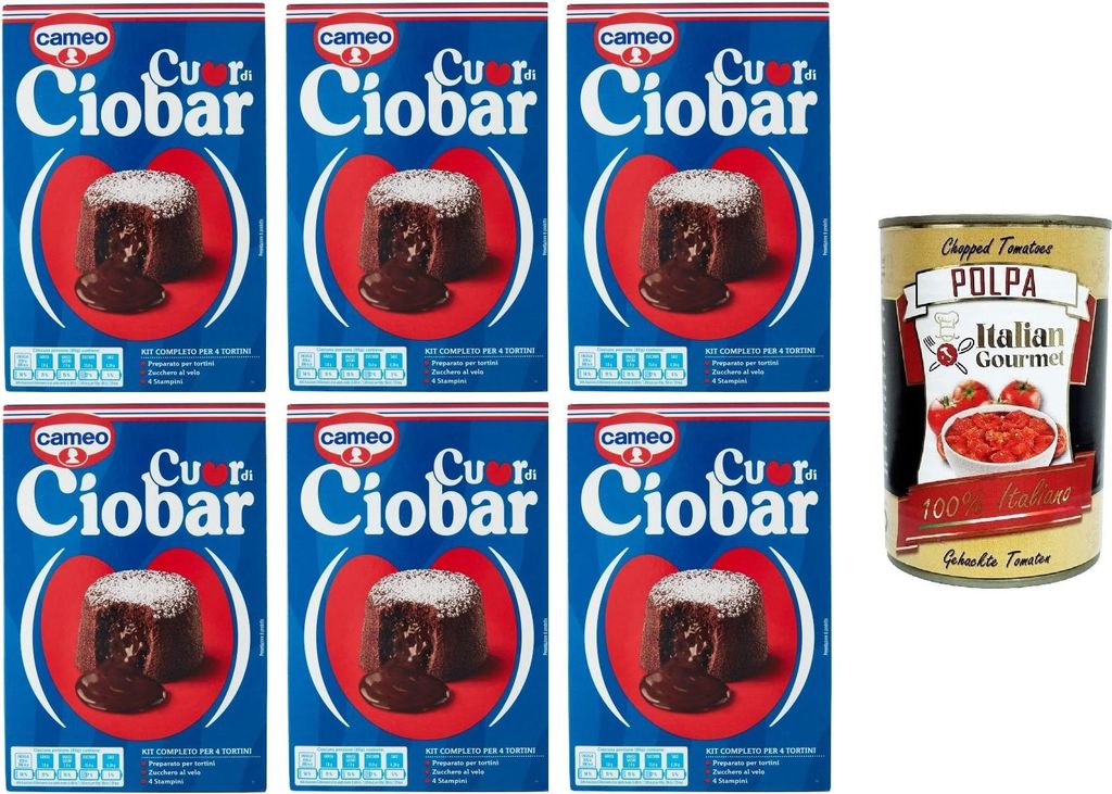 Cameo Cuor di Ciobar Zubereitet für 4 köstliche Cuor di Ciobar! 6x 233gr + Italian Gourmet polpa 400g