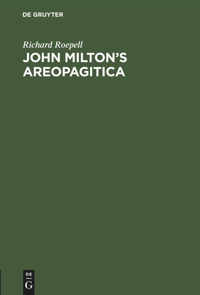 John Milton's Areopagitica