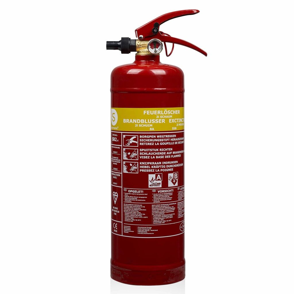 Smartwares 10.014.97 2L Schaumlöscher SB2.4, Schaum, A, B, Produktbild 
