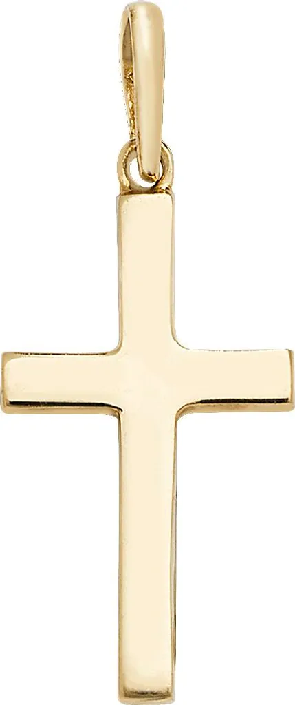 Pendentif Croix Or 375/1000 - Cadeau Idéal pour Baptême et Fêtes
