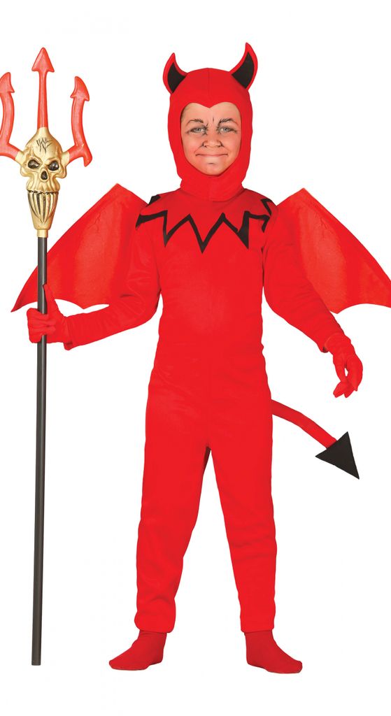 Teufel Halloween Kostüm für Kinder Teufelkostüm Jungen Halloween Gr 110-146 