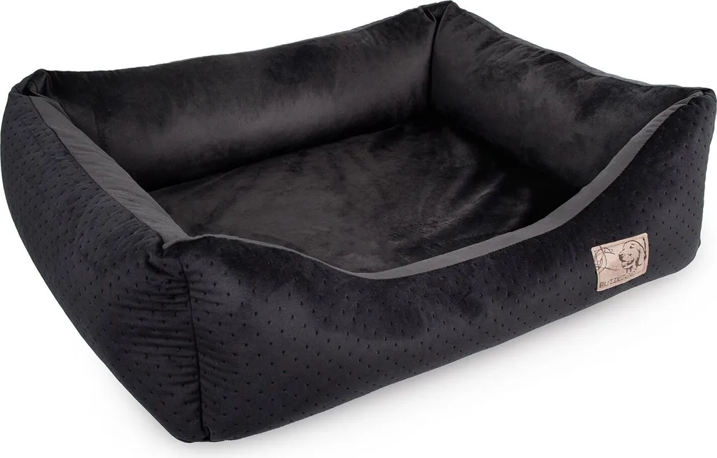 Letto per cani Premium Velvet Black XL - 103x80x24 cm | Divano morbido per cani e gatti - 2