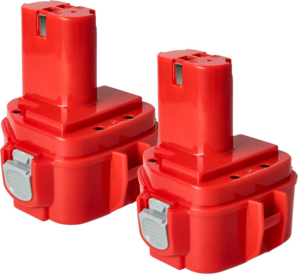 vhbw 2x Akku Ersatz für Makita 193981-6, 638347-8, 193969-6, 638347-8-2, 193983-2, PA12, 632268-6 für Werkzeug (1500 mAh, NiMH, 12 V)