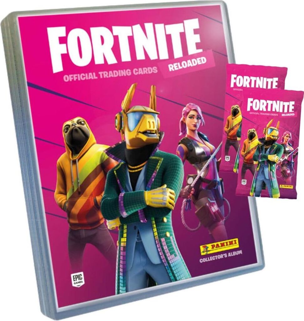 Fortnite Reloaded Trading Cards Serie 2 (2020) Sammelkarten - 1 Sammelmappe + 2 Booster