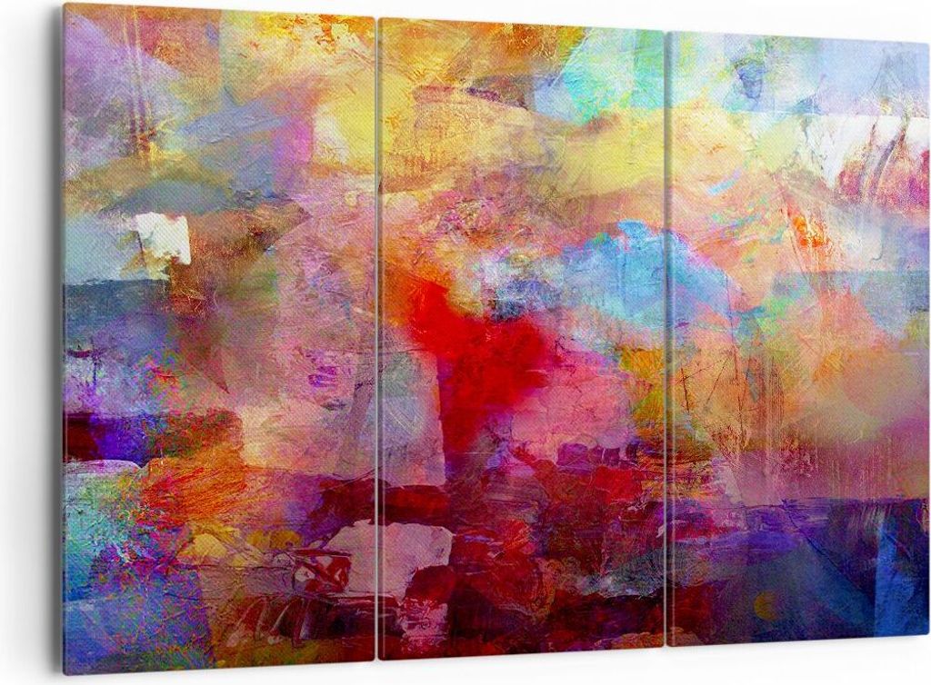 Bild auf Leinwand - Leinwandbild - Abstraktion modern - 165x110cm - Wand Bild - Wanddeko - Leinwanddruck - Bilder - Kunstdruck - Wanddekoration - L...