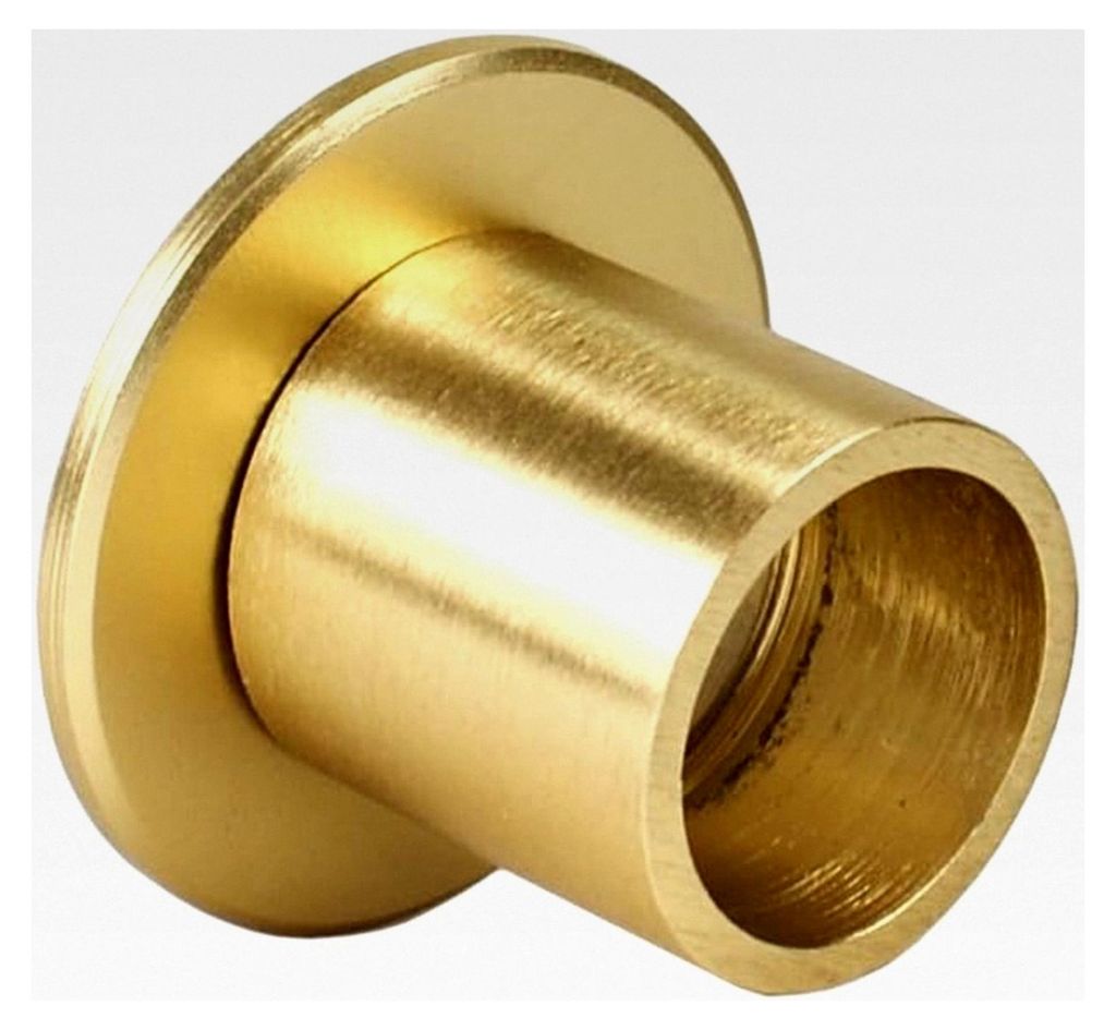 Wandlager/Wandhalterung in Messing-Optik für 20 mm Ø Gardinenstangen