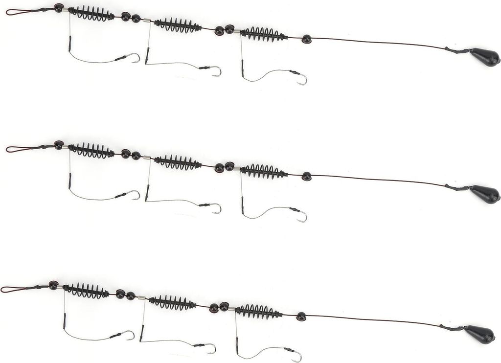 3pcs/Set Artificial Lure Fish Hooks Käfig -Trap -Korb -Set und Fischereifutterangebot35g