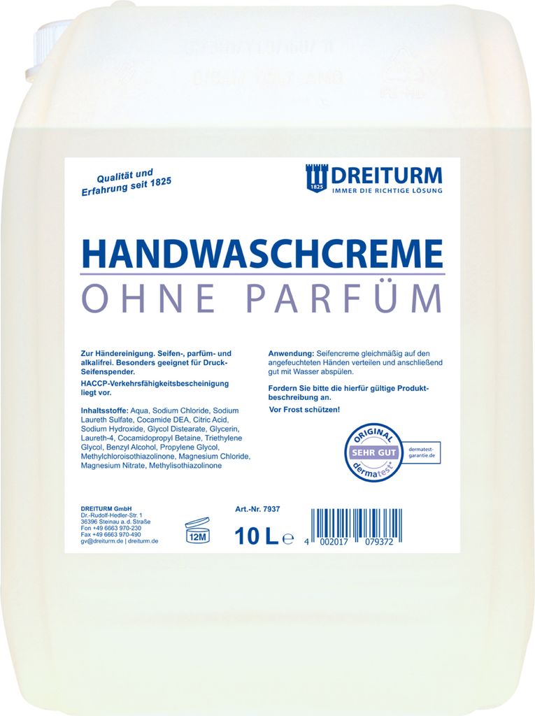 DREITURM Handwaschcreme 7937 neutral 10l Produktbild 