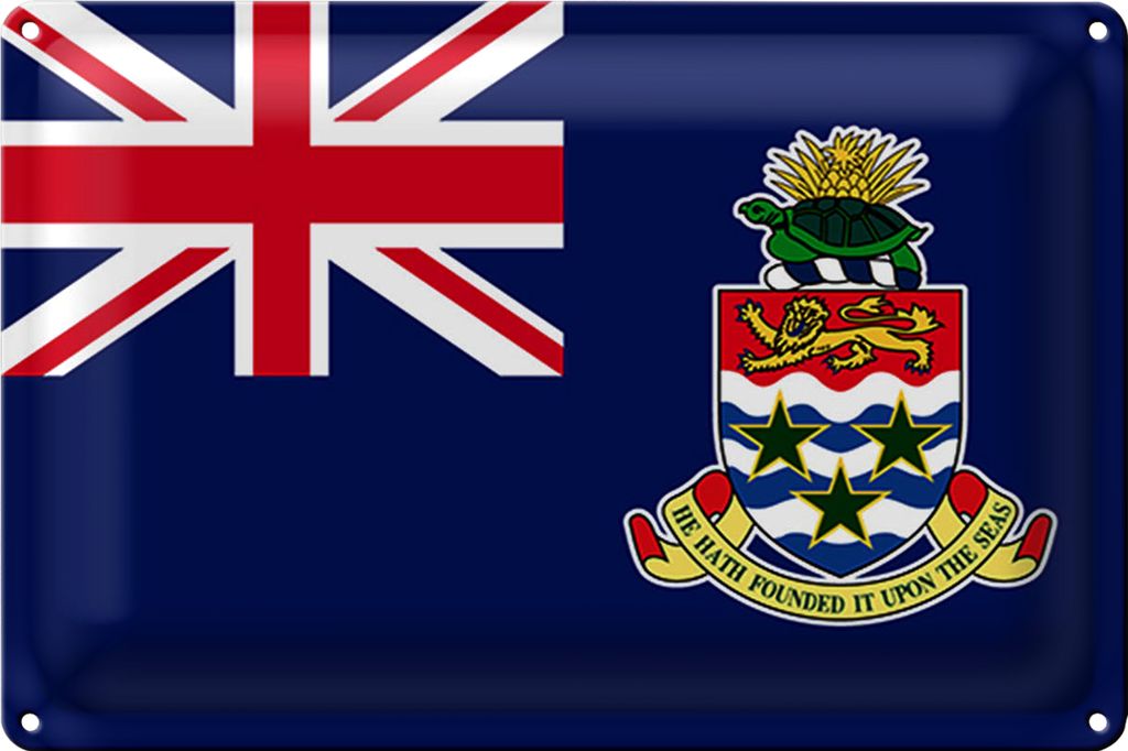 Blechschild Flagge Cayman Islands 18x12cm Cayman Islands