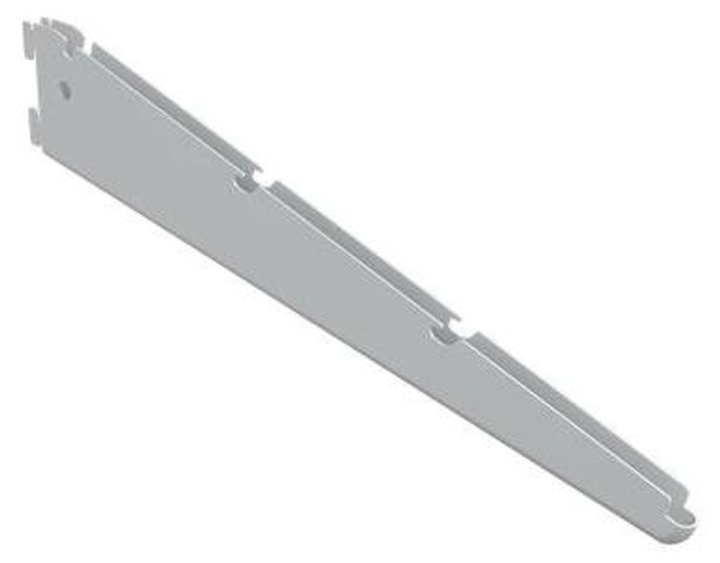 INTEGRI Weiss Schrägkonsole 15° 420mm Garderobensystem Schuhregal Konsole Stahl