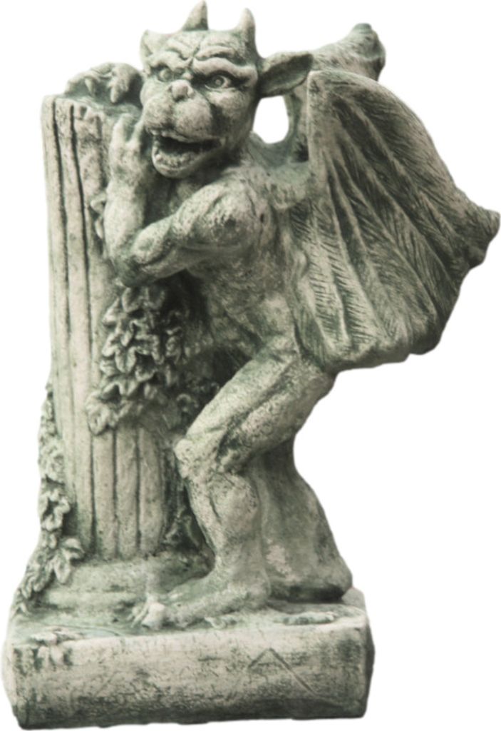 Schöner Gargoyle aus Steinguss perfekt für den Garten die Produktbild 