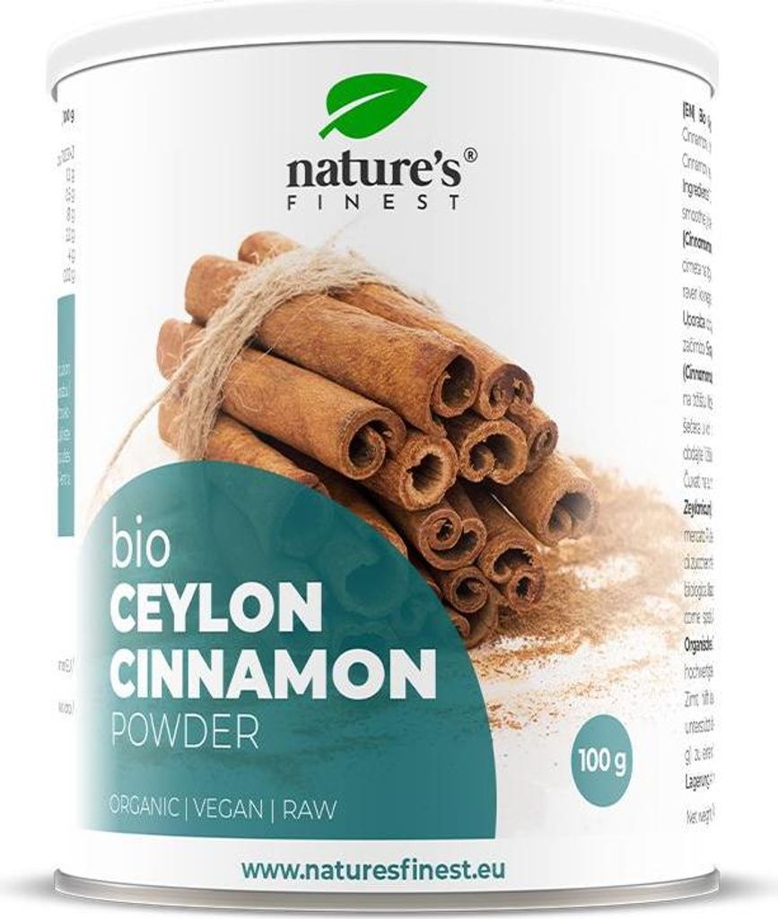Nature’s Finest Ceylon Cinnamon Powder organic vegan superfood spice, digestion blood, sugar balance