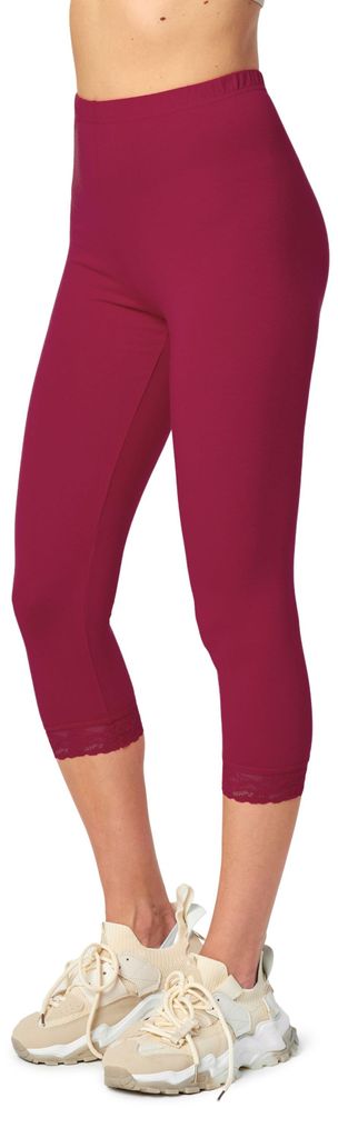 Leggings capri 3/4 pour femme Merry Style en coton avec Image du produit 