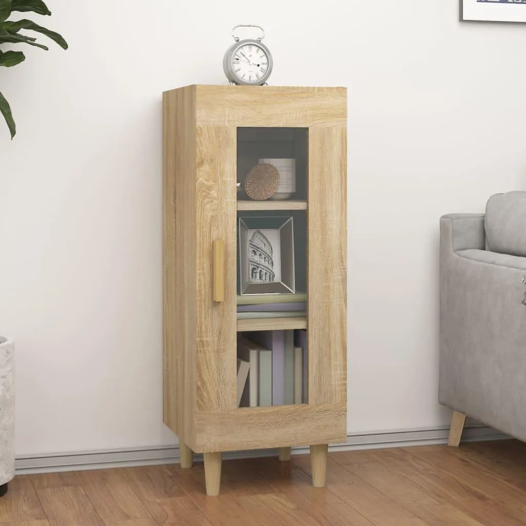 VidaXL Credenza Rovere Sonoma 34,5x34x90 cm | Mobiletto Salvaspazio Casa - 1