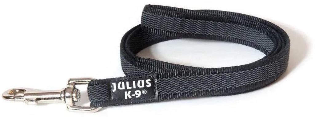 Julius K-9 Rubberized Führleine 20 Mm Schwarz 20 mm x 5 m Produktbild 