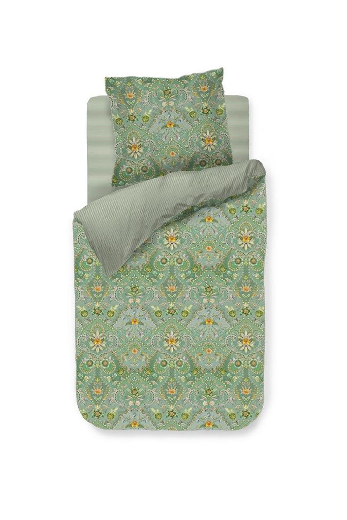 Pip Studio Saluti Piccoli Bettwäsche-Garnitur Farbe Green Größe 155x220+80x80