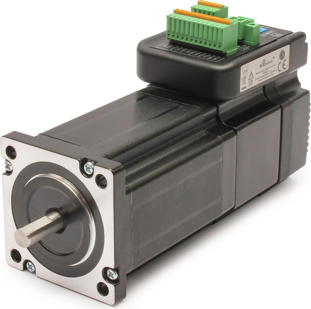 JMC Schrittmotor mit Bremse und integriertem Produktbild 