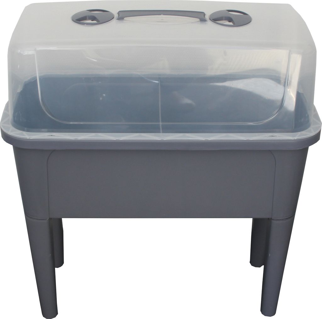 Kynast Garden Hochbeet mit Deckel 82x76x38 cm grau Produktbild 