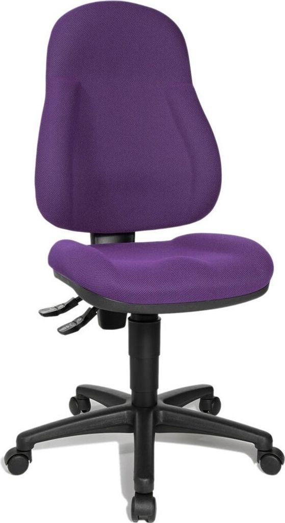 Topstar Bürostuhl Wellpoint 10, 8050 BC7 lila, schwarz Stoff