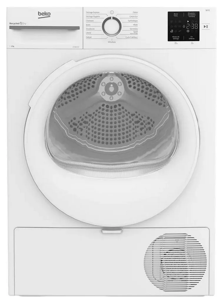Sèche-Linge Beko 8kg Pompe à Chaleur : Fini l'Humidité et le Bruit