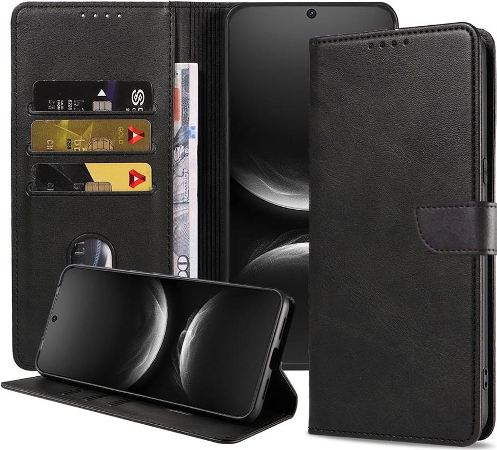 Geeignet für Huawei Nova 14 Handytasche Kunstleder mit magnetischer Lippe und Kartenhalter Buchhülle mit Klappe - Wallet Case mit Kartenfach - Sc...