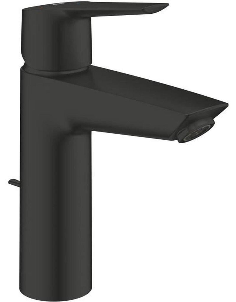 Grohe QuickFix Start - Waschtischarmatur mit Ablauf, CoolStart, schwarz matt