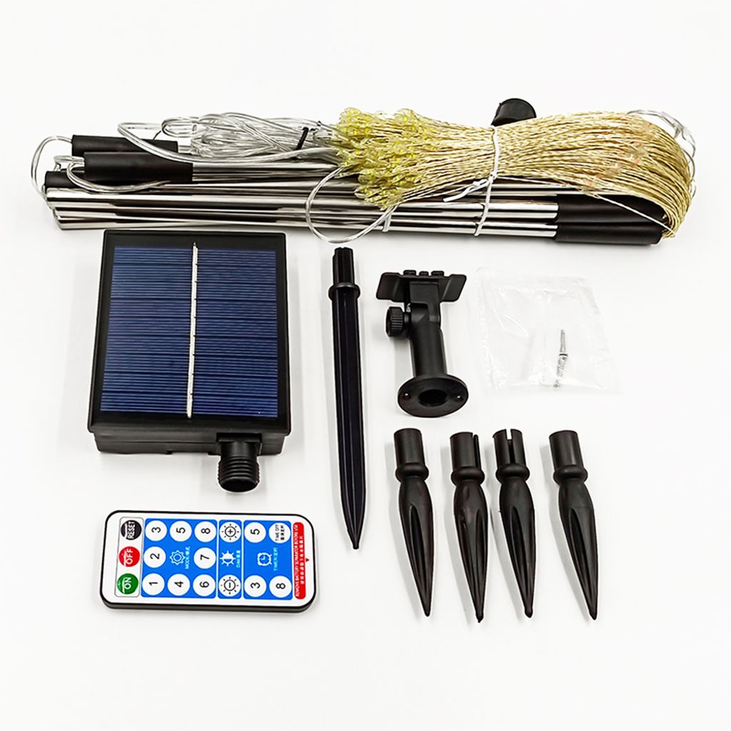 4x Solar-Gartenlichterketten – Je 12 M, 120 LEDs, 8 Modi, Wasserdicht IP65