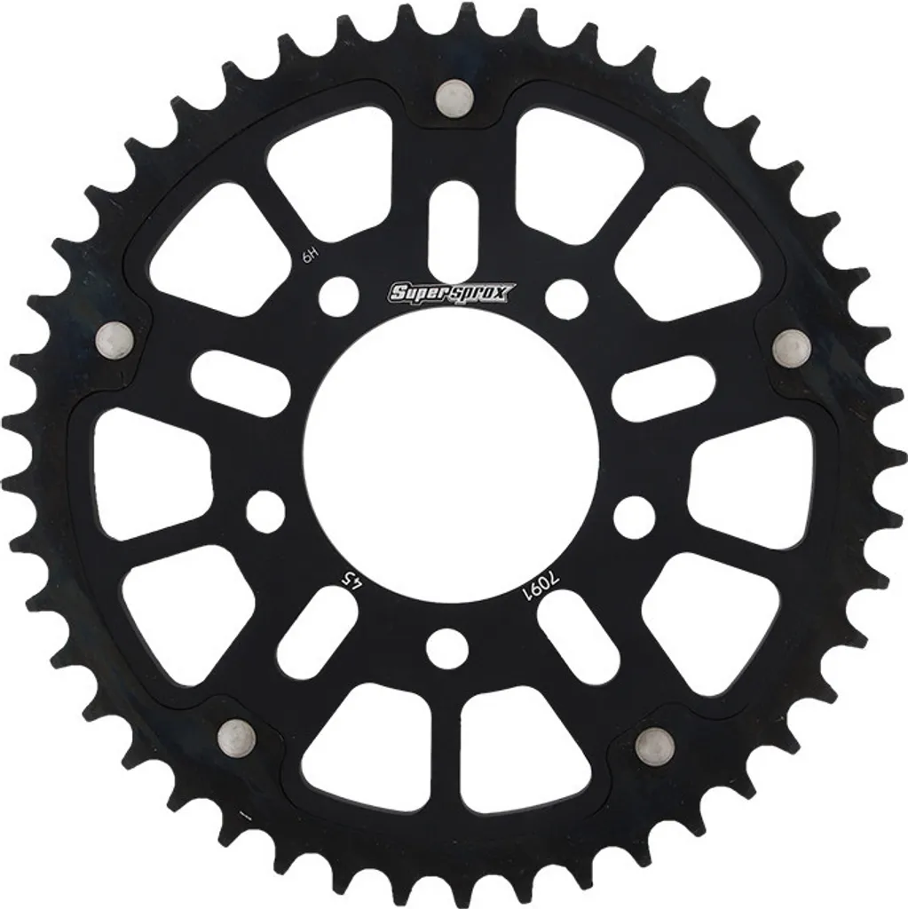 Couronne Stealth Supersprox 520 45 dents Noire RST-7091:45-BLK Moto