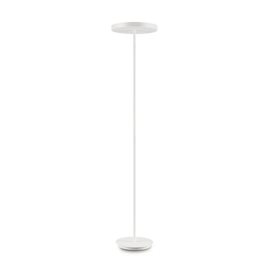 Lampadaire COLONNA blanc 4 ampoules en métal laqué - Éclairage 360 degrés