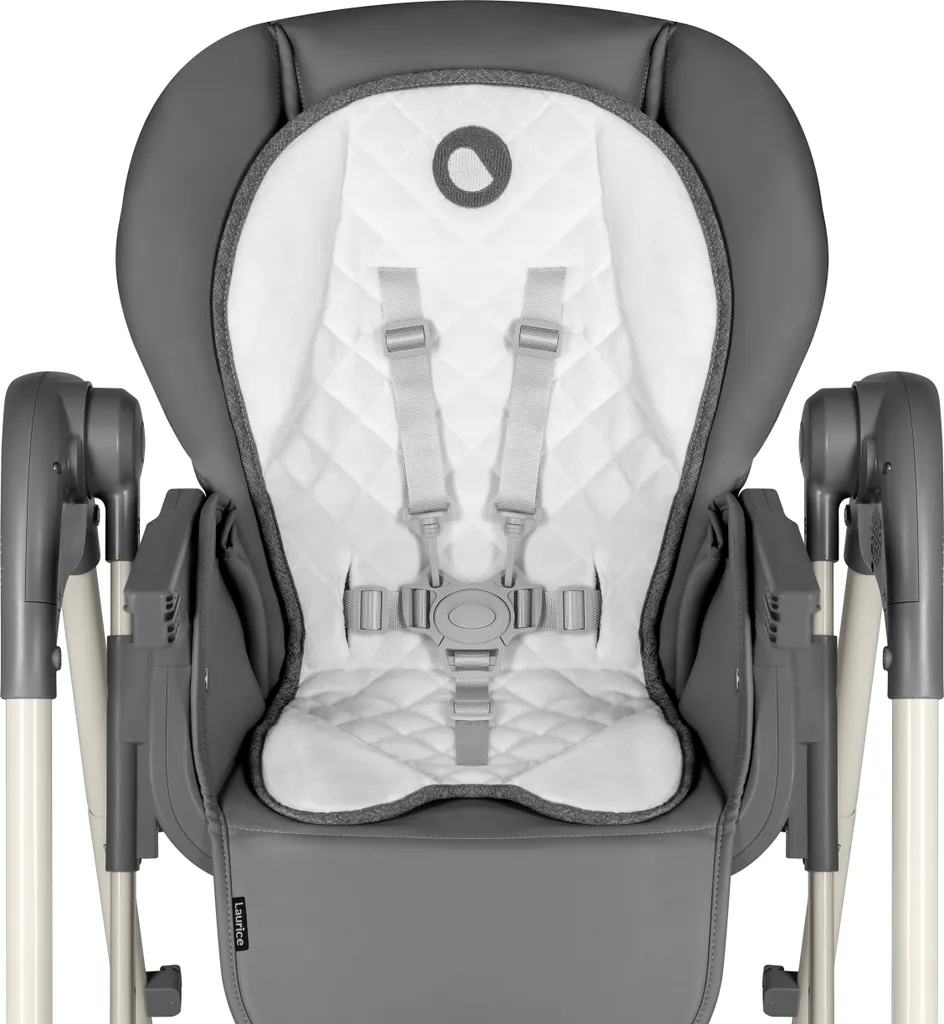 Chaise Haute Bébé Évolutive LIONELO Laurice Grise Réglable et Inclinable - 25
