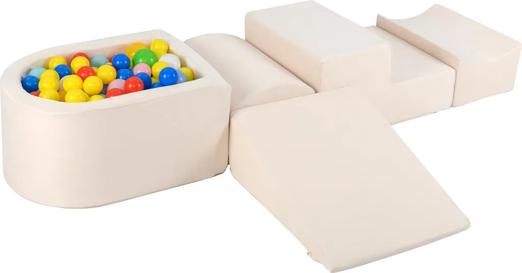 Blocs d'Escalade Souples en Mousse pour Enfant : Jouer en Sécurité Beige