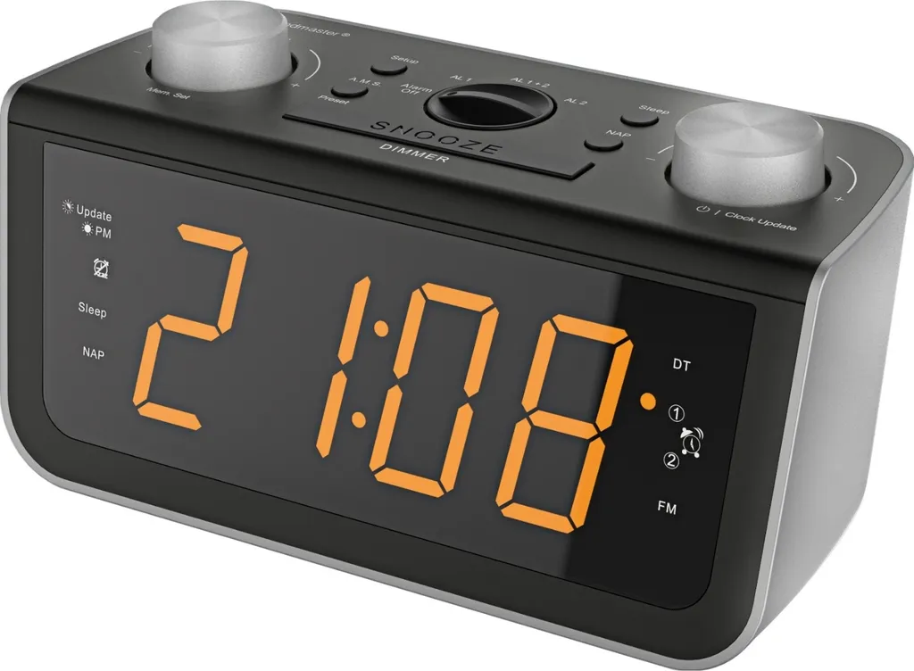 Soundmaster FUR5005 sveglia radiocontrollata con doppio allarme e dimmer