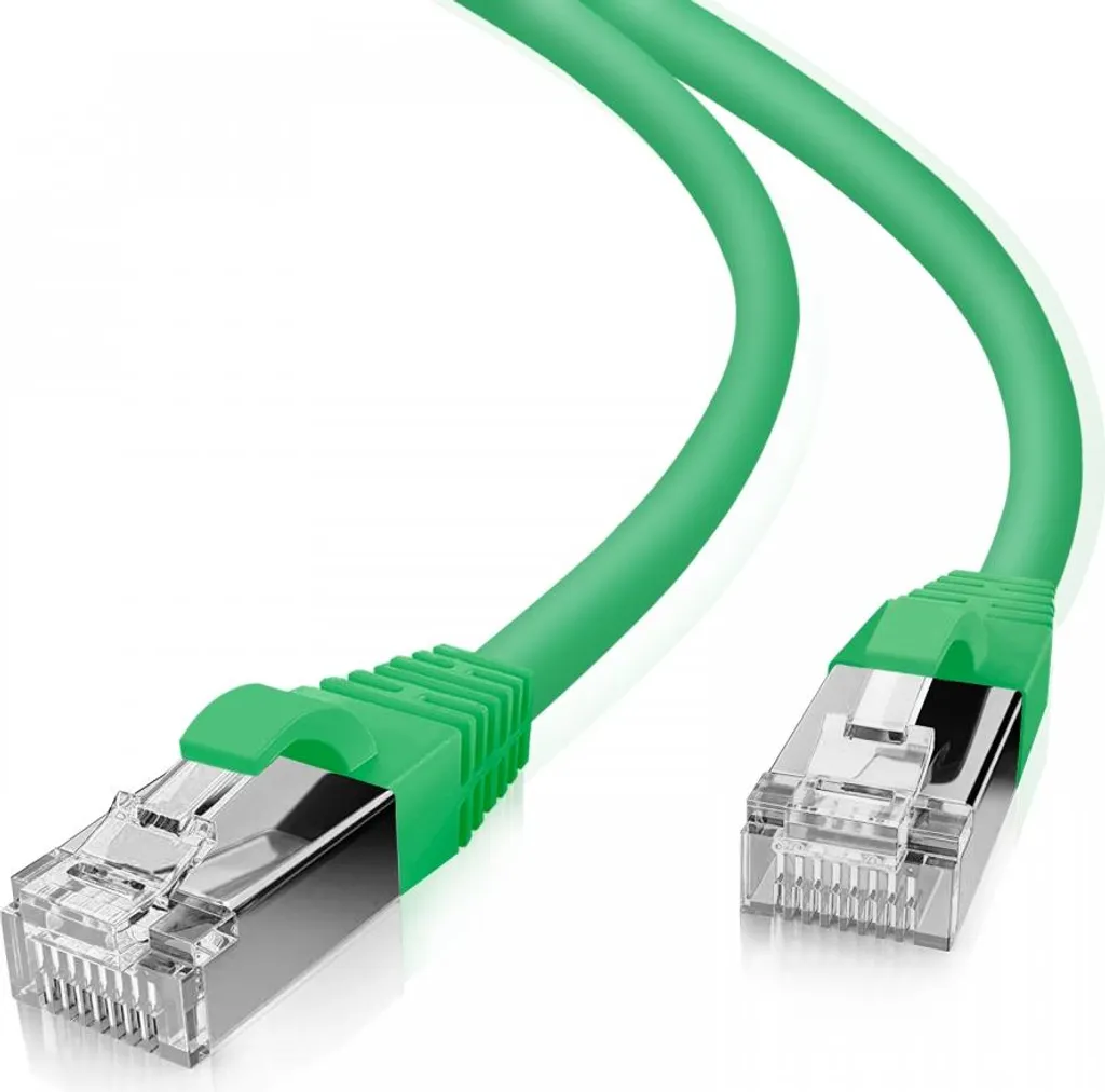 Cavo Rete Helos 117824 Cat 5e 1m Verde | SF/UTP per Cablaggio Professionale