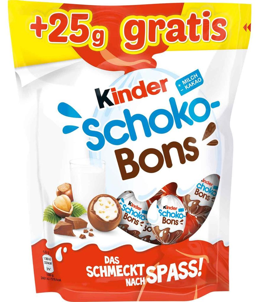 kinder Schoko-Bons 200g + 25g gratis Produktbild 