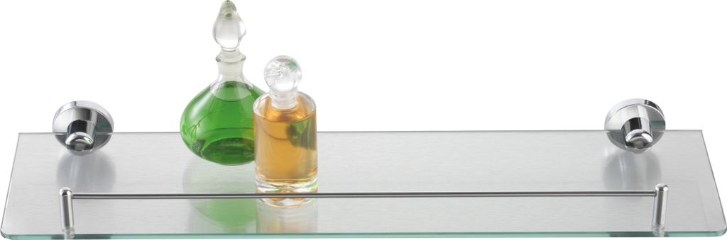 Badablage Napoli,verchr., mit Glasboden Produktbild 