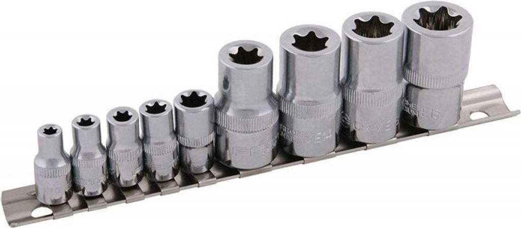 Set Steckschlüssel 9Stck, 1/4"